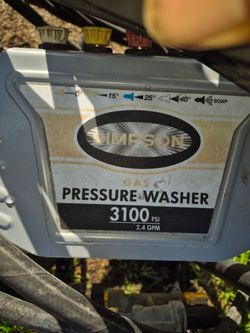 Simpson pressure washer 3100 mega shop with telescope