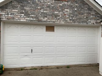 Garage door.