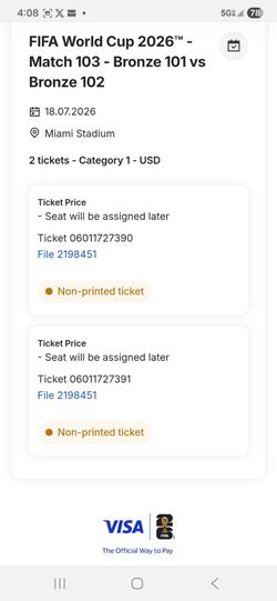 Fifa world cup ticketsl
