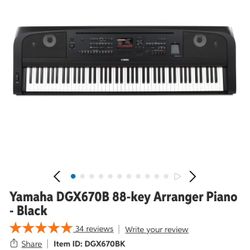 Yamaha DGX-670B Keyboard