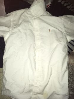 Size 14 boys polo shirt asking $30