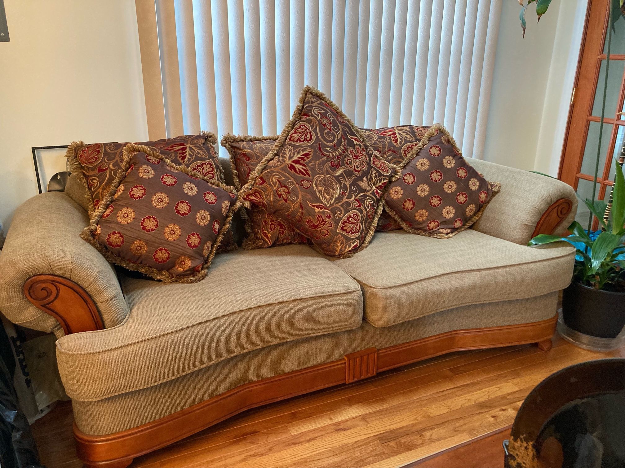 Sofa and Pillows