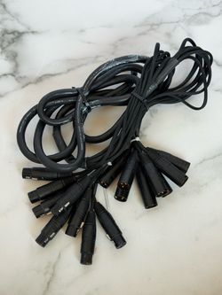 Mogami Gold 8 Channel XLR-XLR 15 foot Audio Snake Cable, 8 Channel Fan-Out