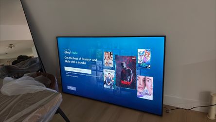 75” tv! Used only for 6 months. 450.