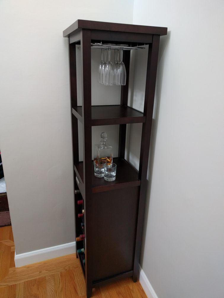 Crate and barrel wine tower