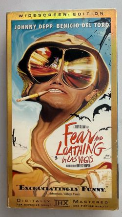 Fear and Loathing in Las Vegas VHS Tape – Rare Widescreen Edition (Gold Foil Cover)