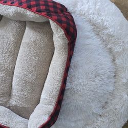 NEW IN BOX! Plush Dog Beds Medium & Large & Xl  Pet Beds Donut  Anxiety Beds, Crate Mats, Cama De Perros $15/  $20/ $25