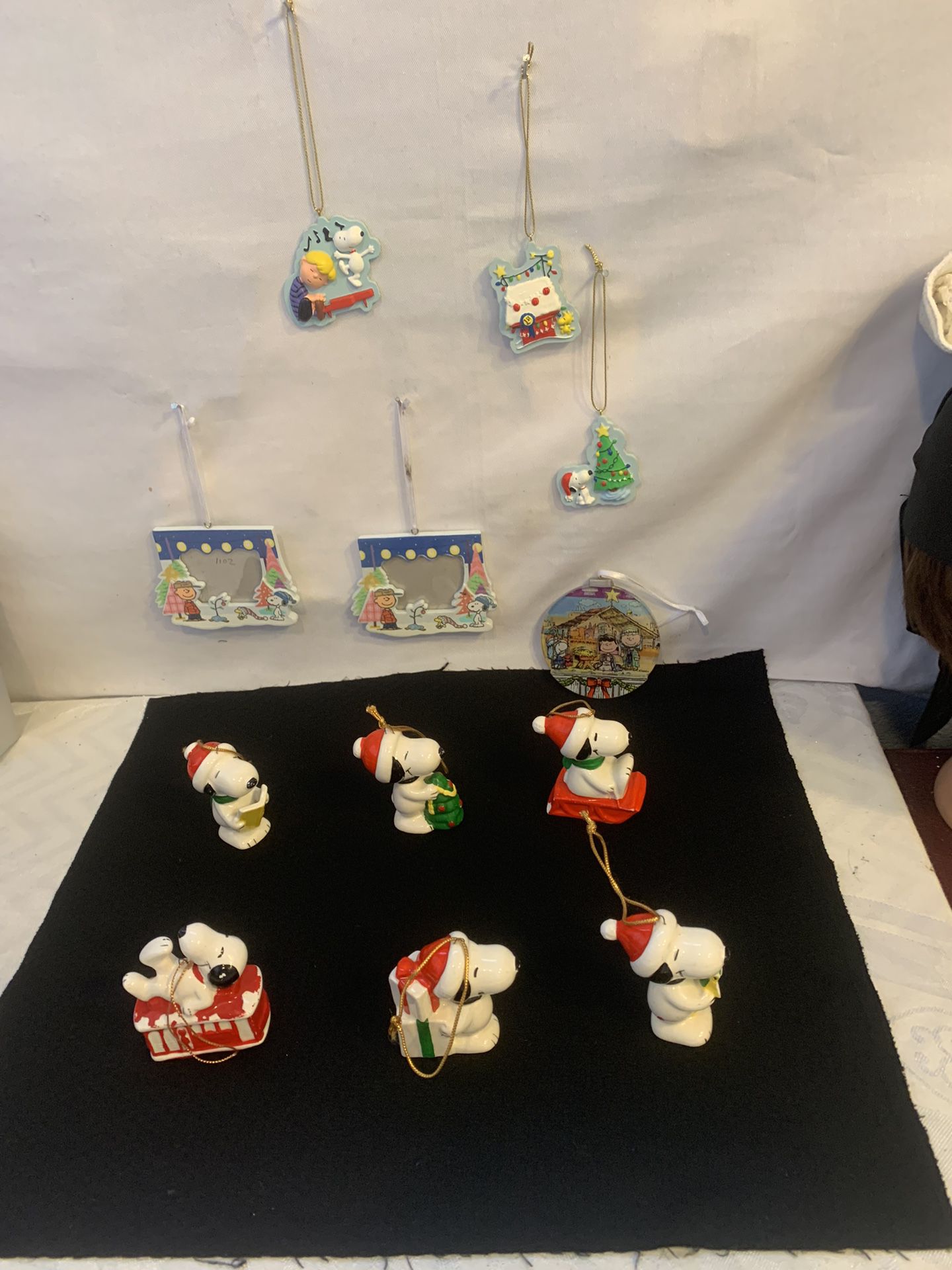 Vintage United Feature 58’s , 66’s. Snoopy Christmas Ornaments 