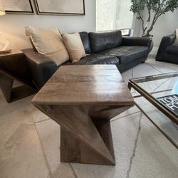 Wood side tables