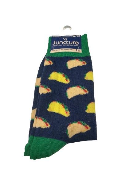 'Taco Tuesday' Novelty Crew Socks - Size 6 - 12 *NEW*