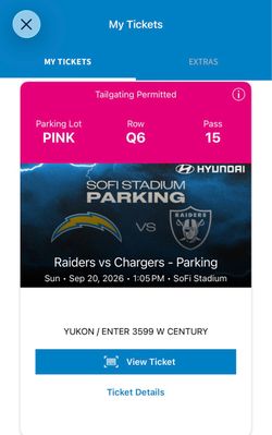 Tailgating parking pass