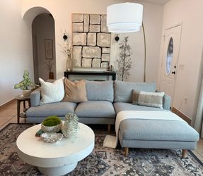 Gray couch sofa