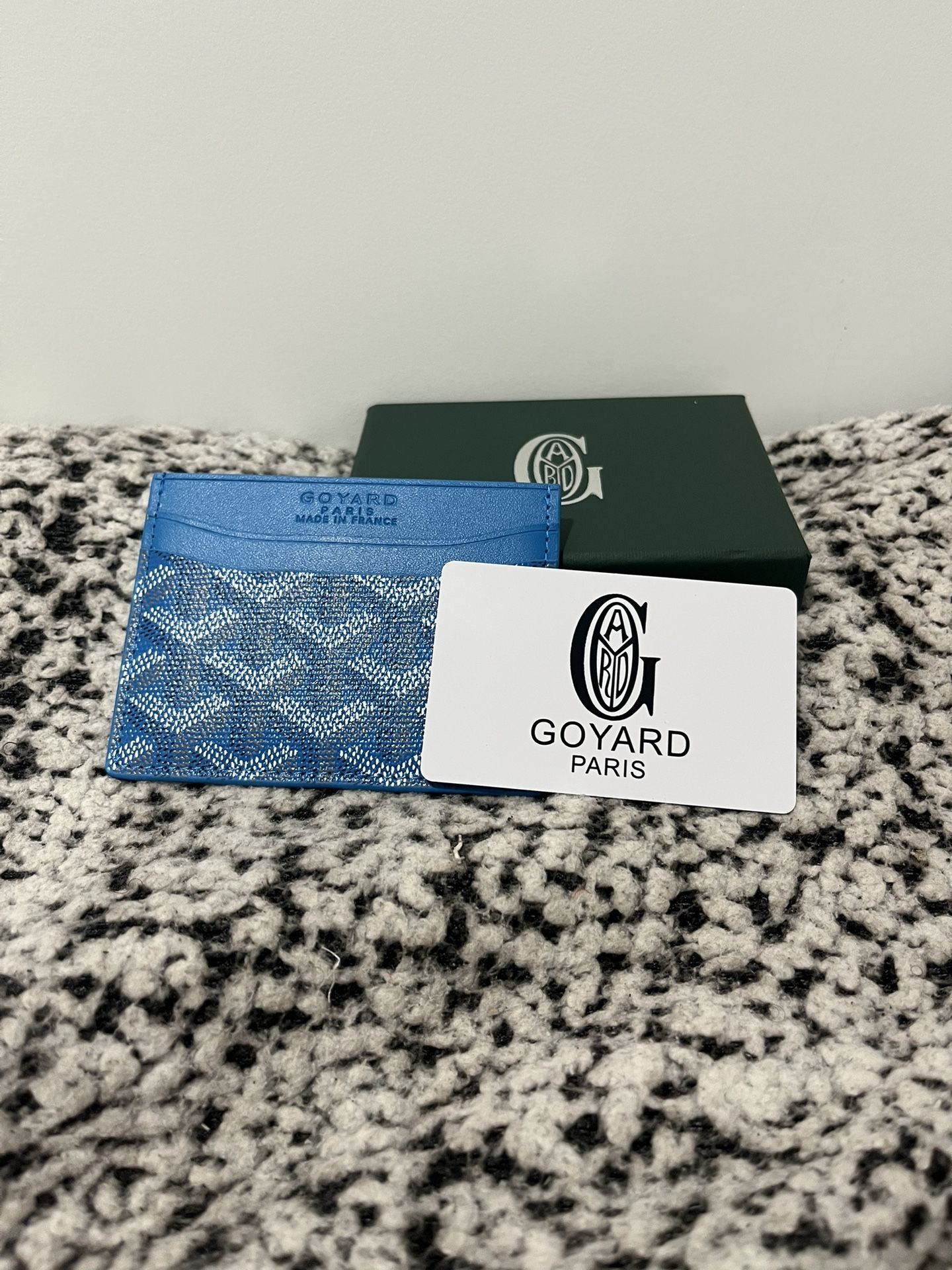 Blue Goyard Card Holder