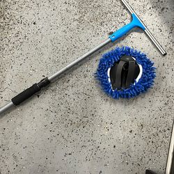 FREE Car Wash Extendable Squeegee And Sponge Arm
