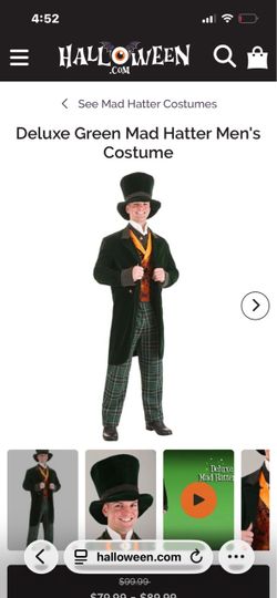 Mad hatter costume adult L/xl