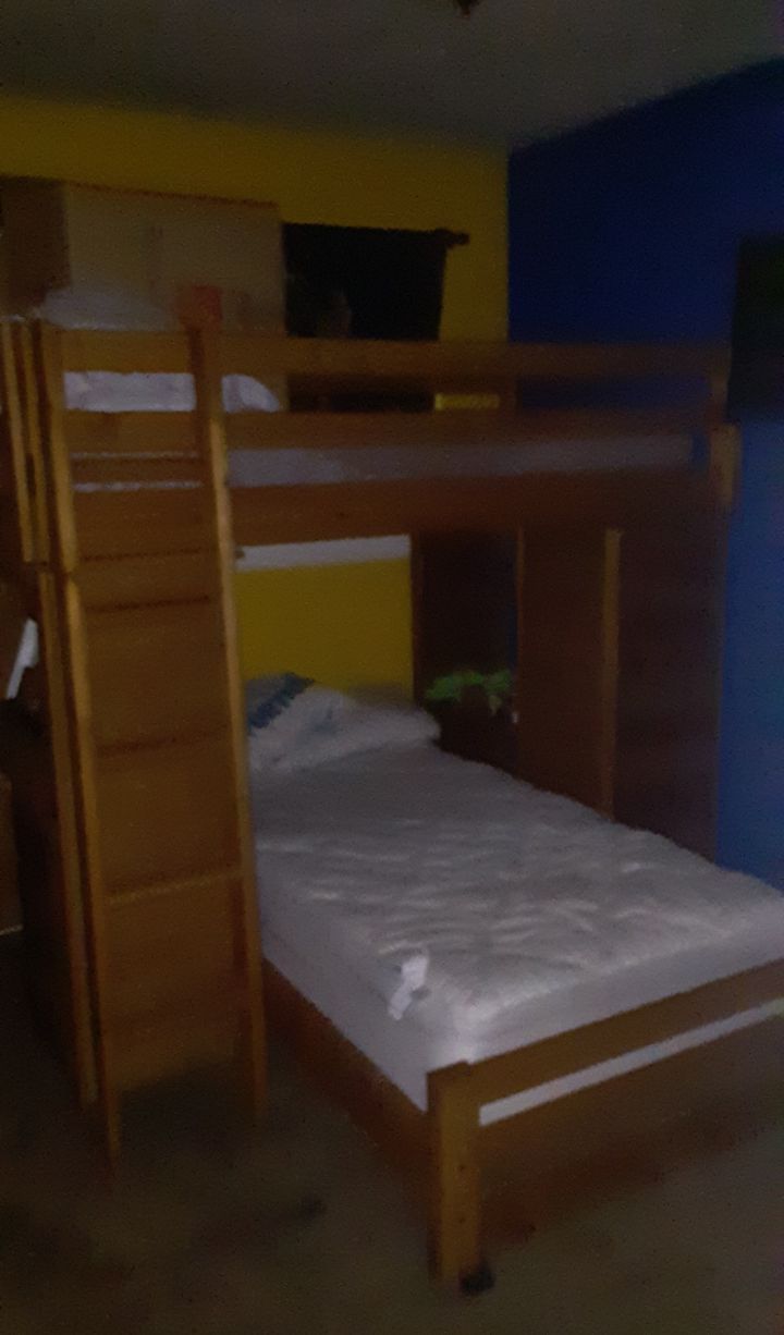 Twin Bunk Bed and office 