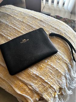 Coach Black Wristlet Wallet
