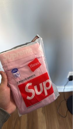 Supreme x Hanes Boxer Briefs 2-Pack Pink