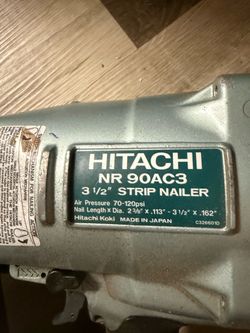 heavy-duty, 3-1/2" collated framing nailer