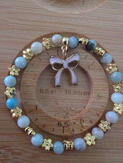 6mm Amazonite Bow Bracelet
