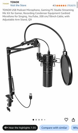 TONOR USB Podcast Microphone