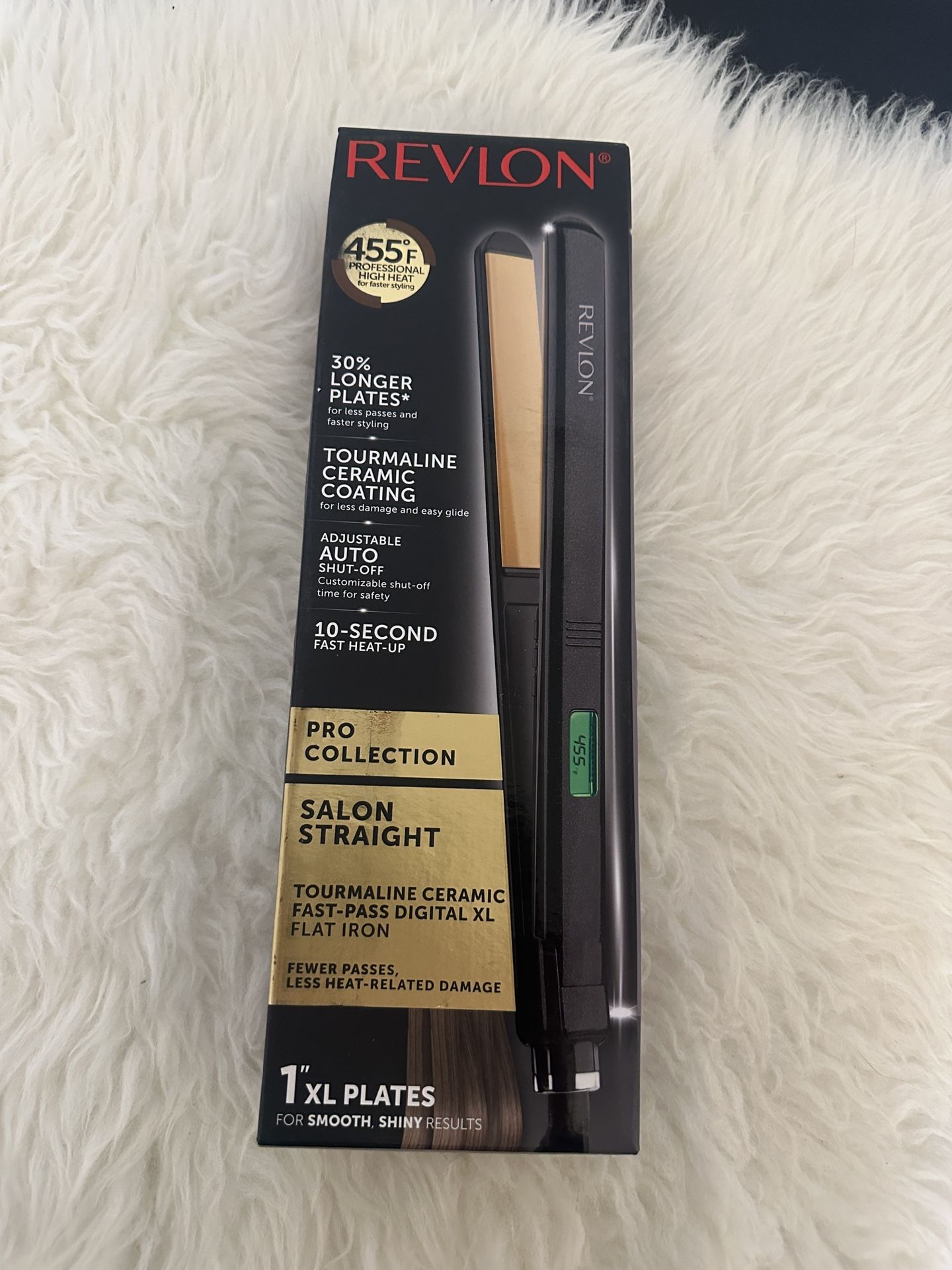 Brand New Revlon Perfect Heat Ceramic 1" Flat Iron, Black