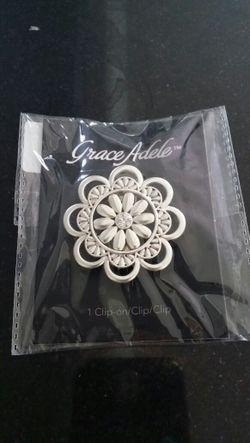 Grace adele silver clip on
