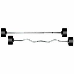 Weighted Barbell Flat Or Curl - 30/40lb