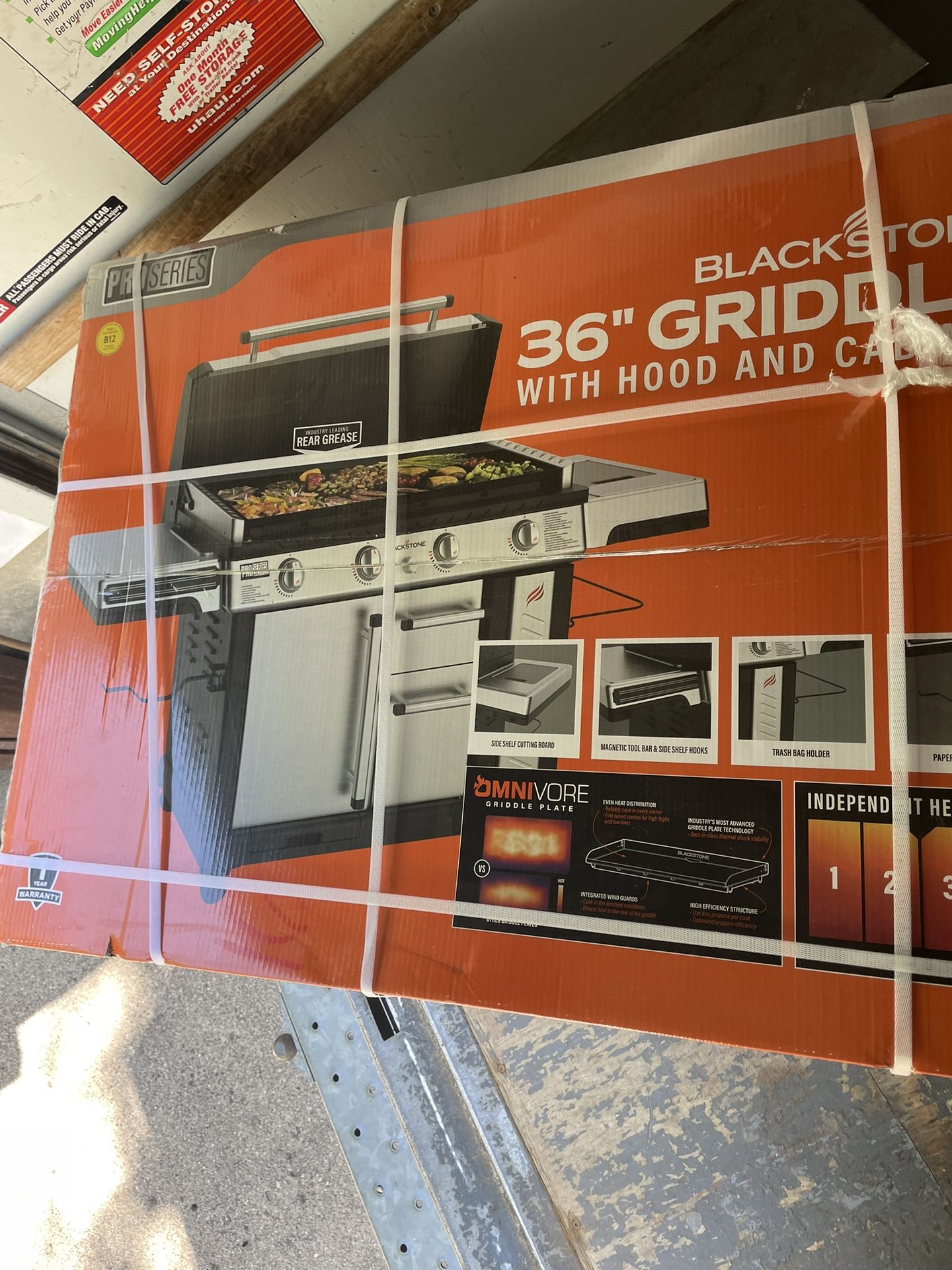 36 “ GRIDDLE WITH HOOD AND CABIN