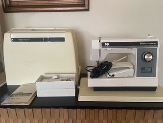 KENMORE Sewing Machine - 16 Stitches - With Pedal & Power Cord, Manual & Carrying Case/ Like New