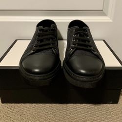 Gucci “GG” canvas low black sneakers