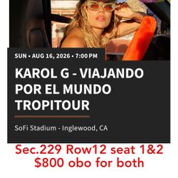 Karol g tickets