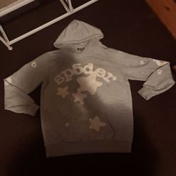 Grey Beluga Spider Hoodie 