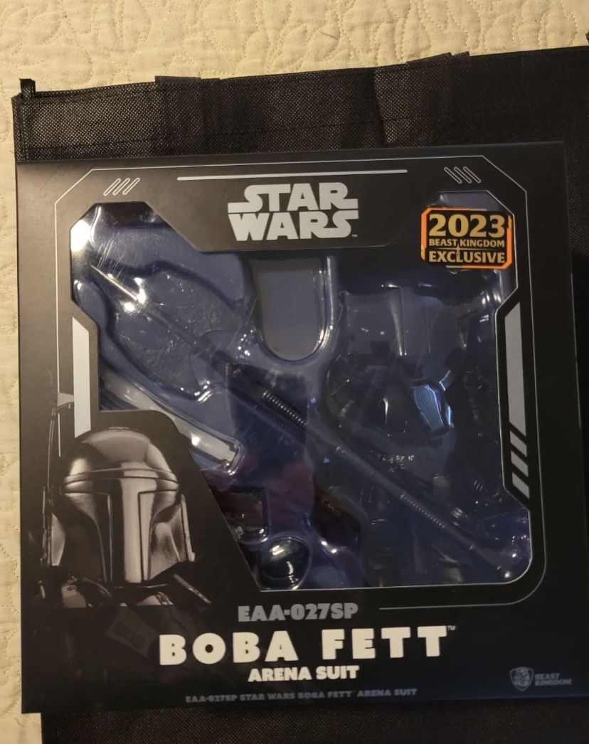 SDCC 2023 Comic Con Beast Kingdom Star Wars Boba Fett Arena Suit
