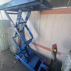 Electric Scissors Lift Table 2000lbs Capacity 