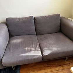 Grey IKEA loveseat couch