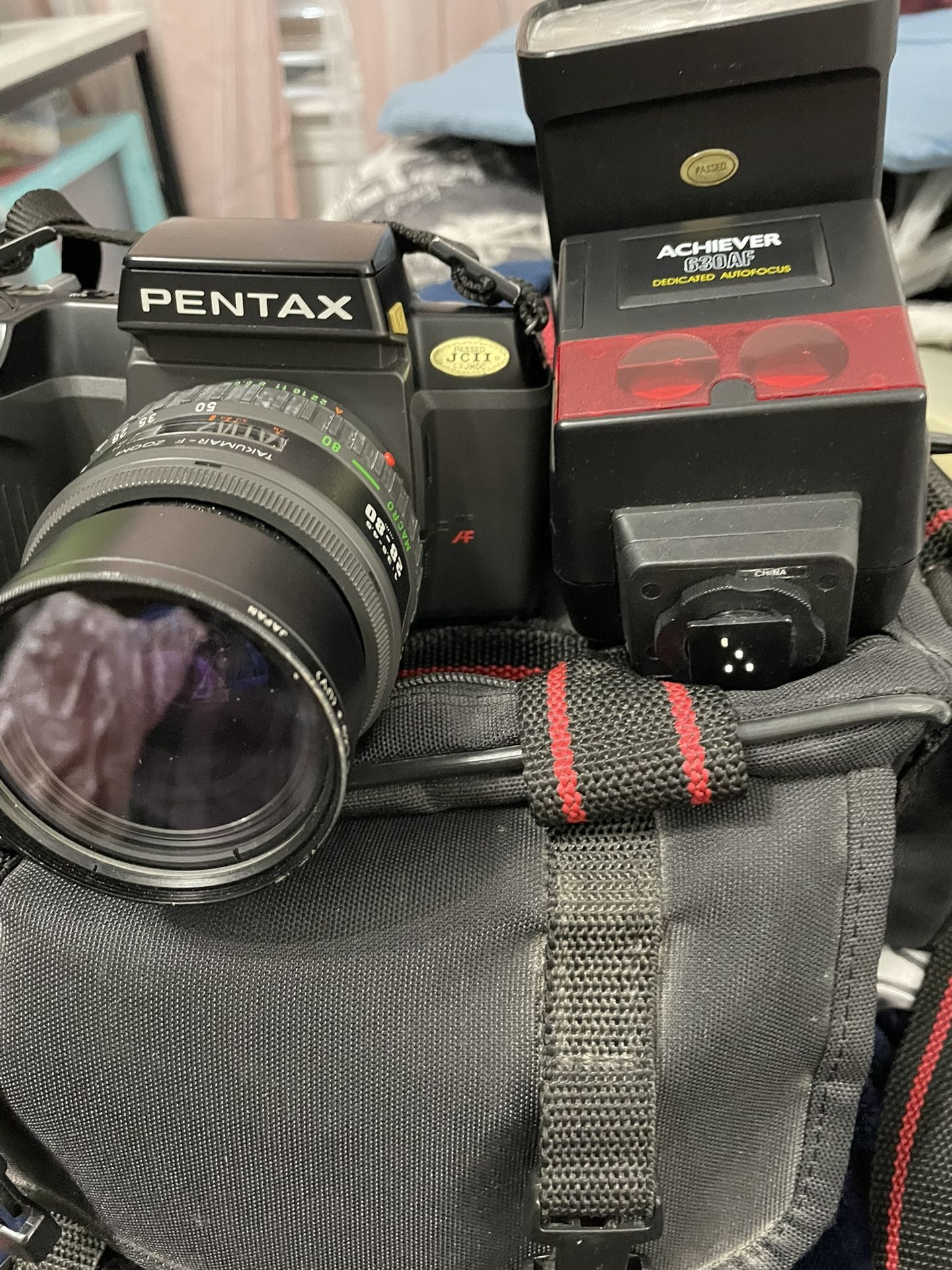 Pentax. SF-10 Camera And Case