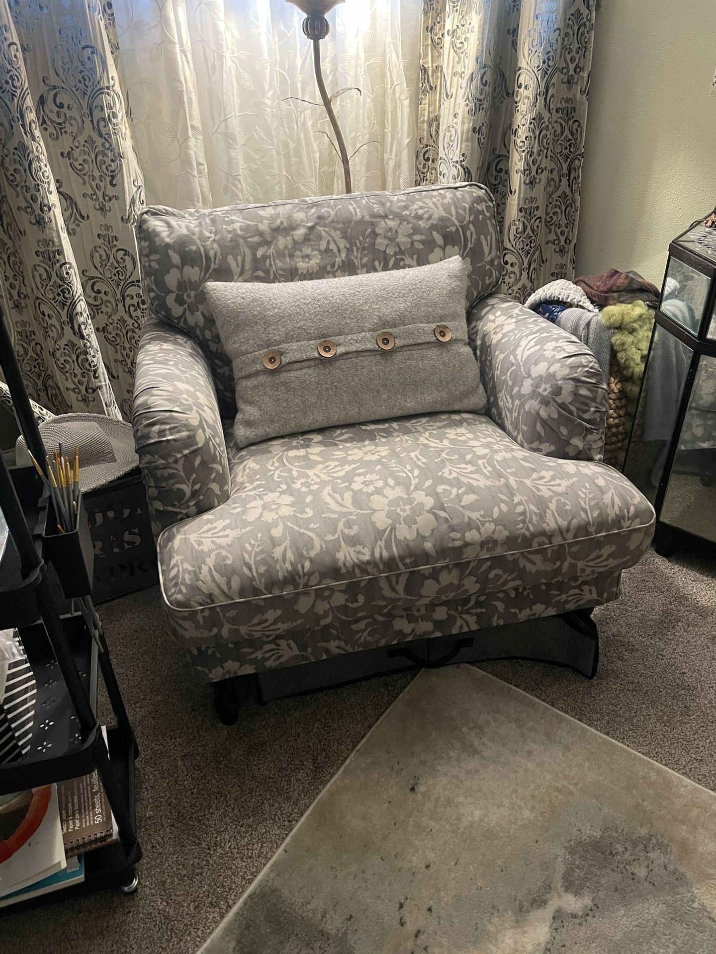 IKEA Oversized Chair. 36 Wide 34 High And 40 Deep. All Fabric Can Be Removed For Cleaning ! Hardly Used!
