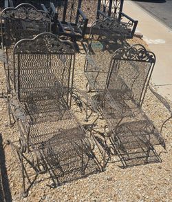 $400 VINTAGE IRON ROCKING CHAIRS 4