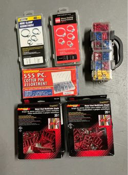 Hardware Assortment Lot – Hose Clamps, Cotter Pins & More