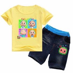 Kid’s Cocomelon Shirt and Denim Shorts size 3t-4t