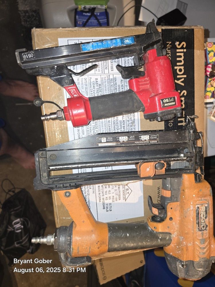 Ridgid and Arrow Nail Guns
