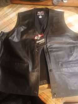 Leather vest