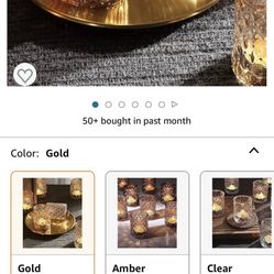 35 Gold tea Candles