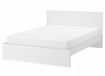 White ikea malm bed frame only
