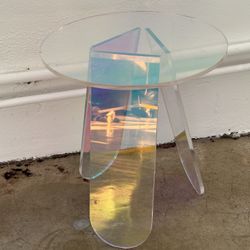 Rainbow Holographic Side Table 