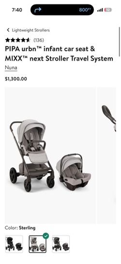 Nuna MIXX Next Stroller & PIPA Urbn Travel System