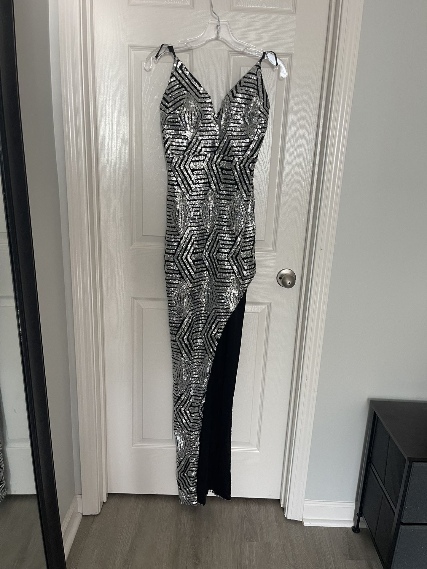Black Pencil Prom Dress Size Small