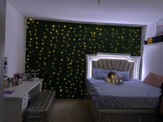 LED KING BED with Storage 