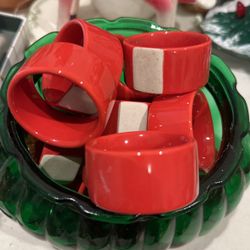 Vintage ceramic Napkin Rings 
